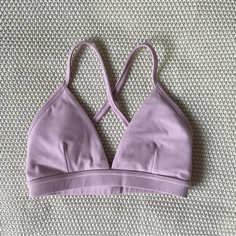 Light Purple Bralette with Cross-Back Straps